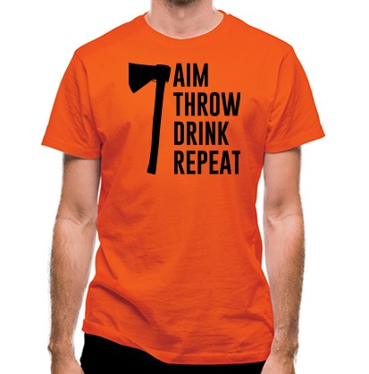 Flashing Led Foam Sticks Party - Aim Throw Drink Repeat classic fit.