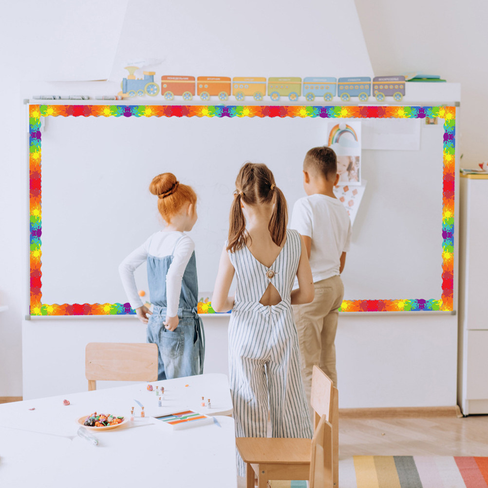 Party Supplies - 12Pcs PVC Magnetic Bulletin Board Border
