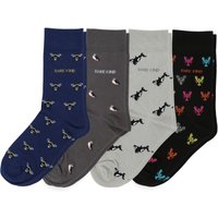 Small Motif 4 Pack Bamboo Sock - Funny Chicken Leg Socks review and price