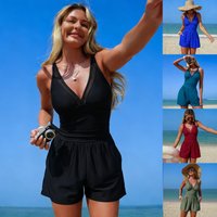 Black Solid Color Sleeveless V - Medieval Renaissance Dress Women review and price