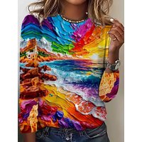 Women's Oil Painting Print Swe - Medieval Renaissance Dress Women review and price