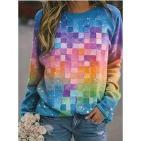 Women's Colorful Plaid Sweatsh - Medieval Renaissance Dress Women review and price