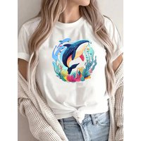 Whale shirt retro marine anima - Medieval Renaissance Dress Women review and price