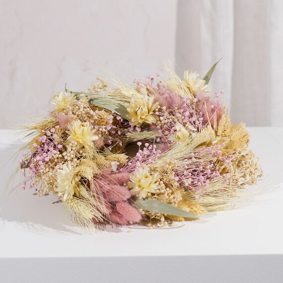 Blossom Blush Dried Wreath - Costumes review and price