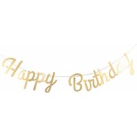 Happy Birthday slinger (Goud) - Party Supplies review and price
