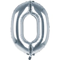 Cijfer Ballon '0'  Zilver (100 - Party Supplies review and price