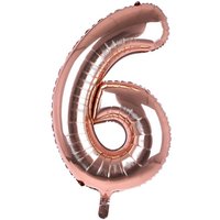 Cijfer Ballon '6' Rosé (100CM) - Party Supplies review and price