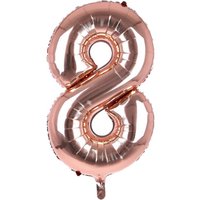 Cijfer Ballon '8' Rosé (100CM) - Party Supplies review and price