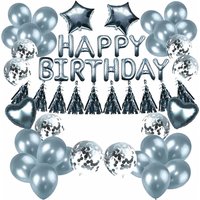 Verjaardag versiering (Zilver) - Party Supplies review and price
