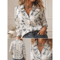 Casual All-match Collared Blou - Medieval Renaissance Dress Women review and price