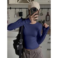 Minimalist Basic Women Crew Ne - Medieval Renaissance Dress Women review and price